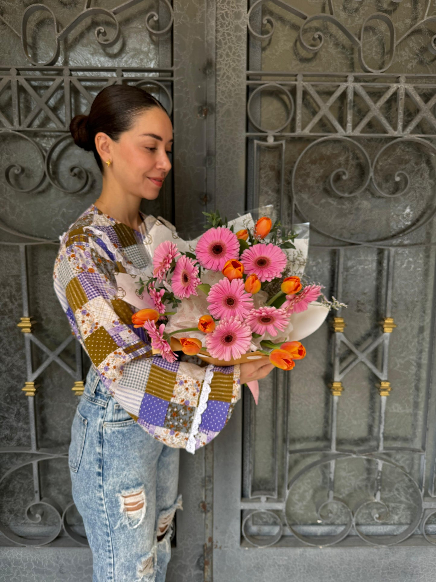 Ramo Gerbera-Tulipán