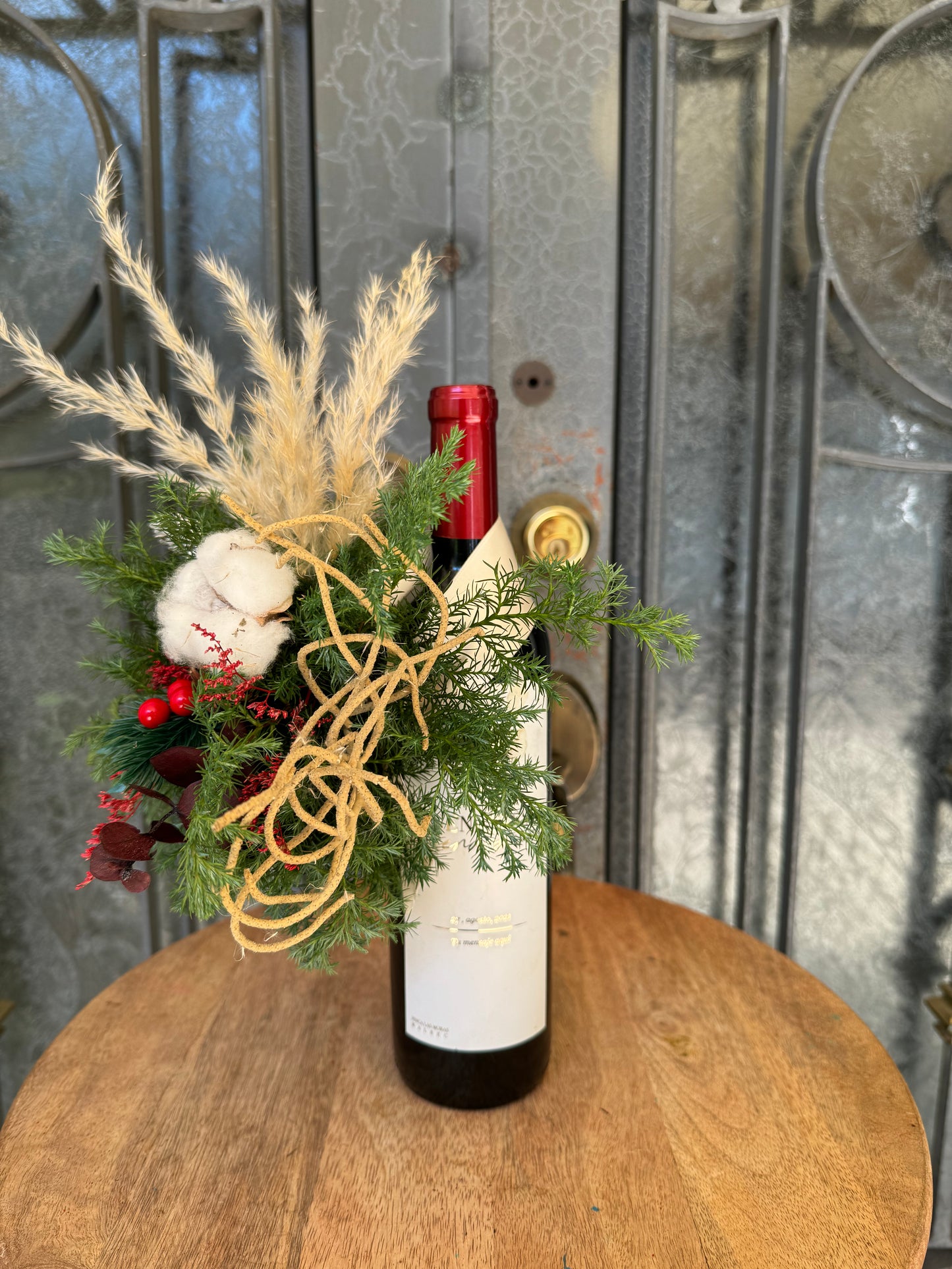 Collar Navideño para Botellas