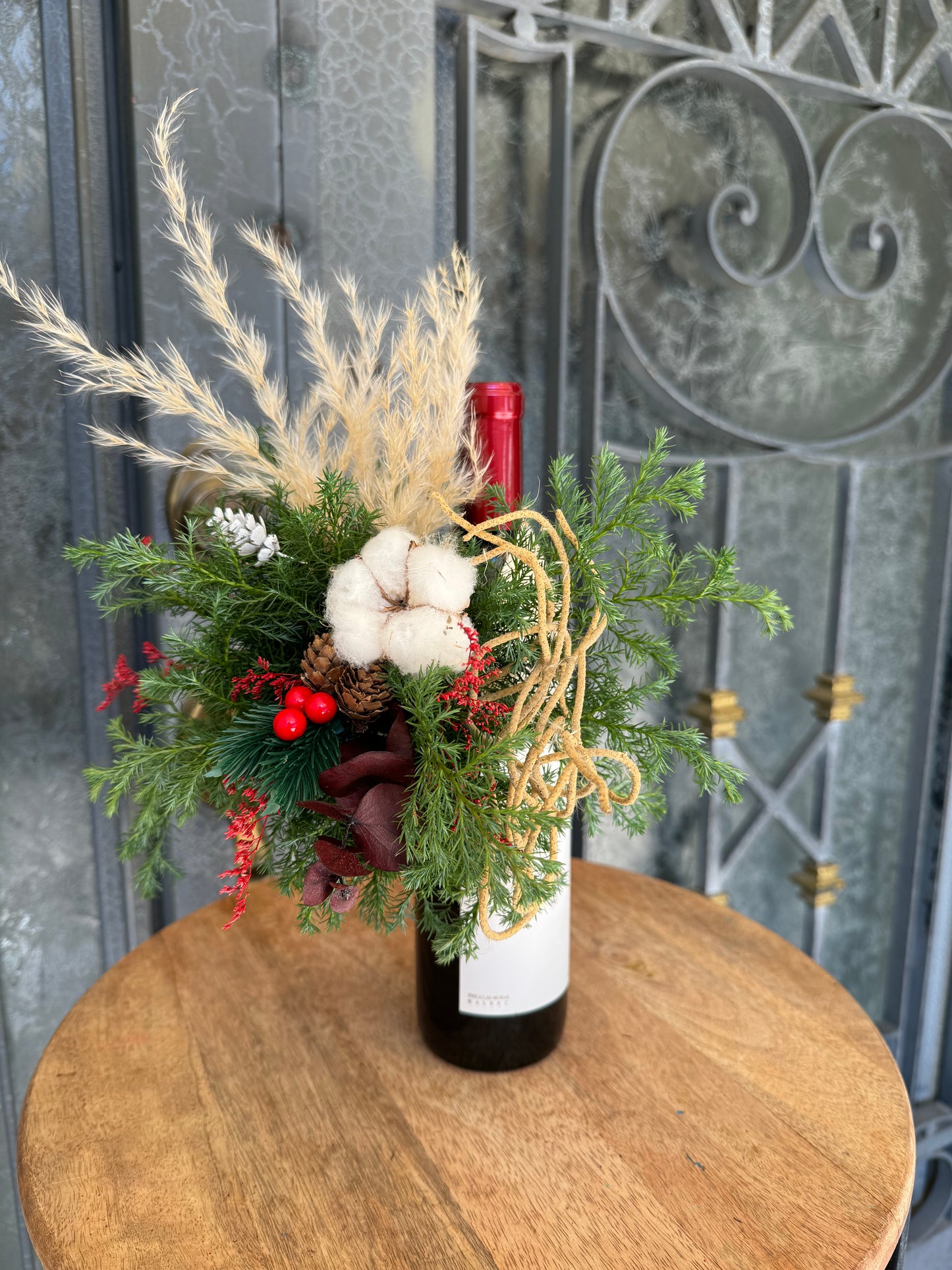 Collar Navideño para Botellas