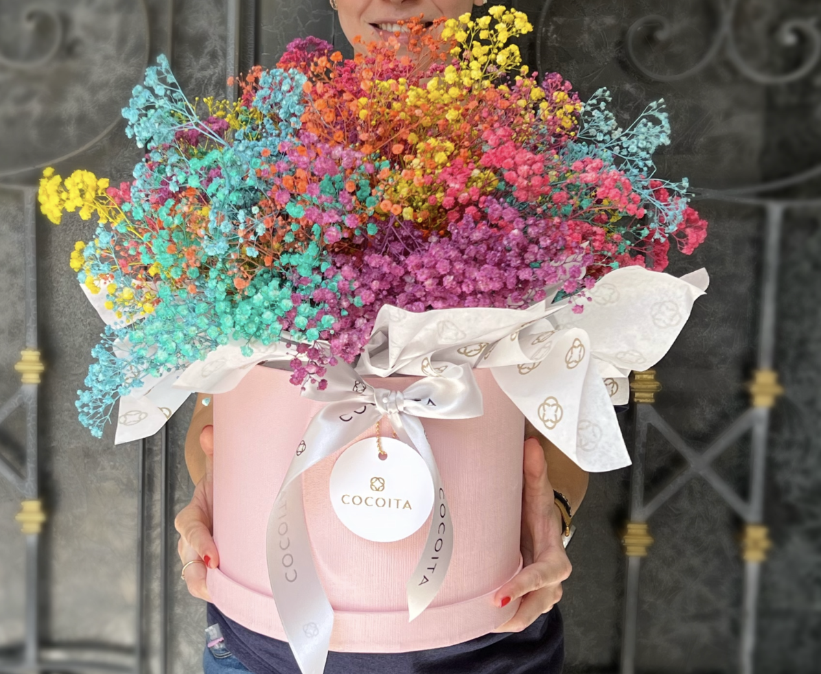 Caja Rosa Rainbow Pastel