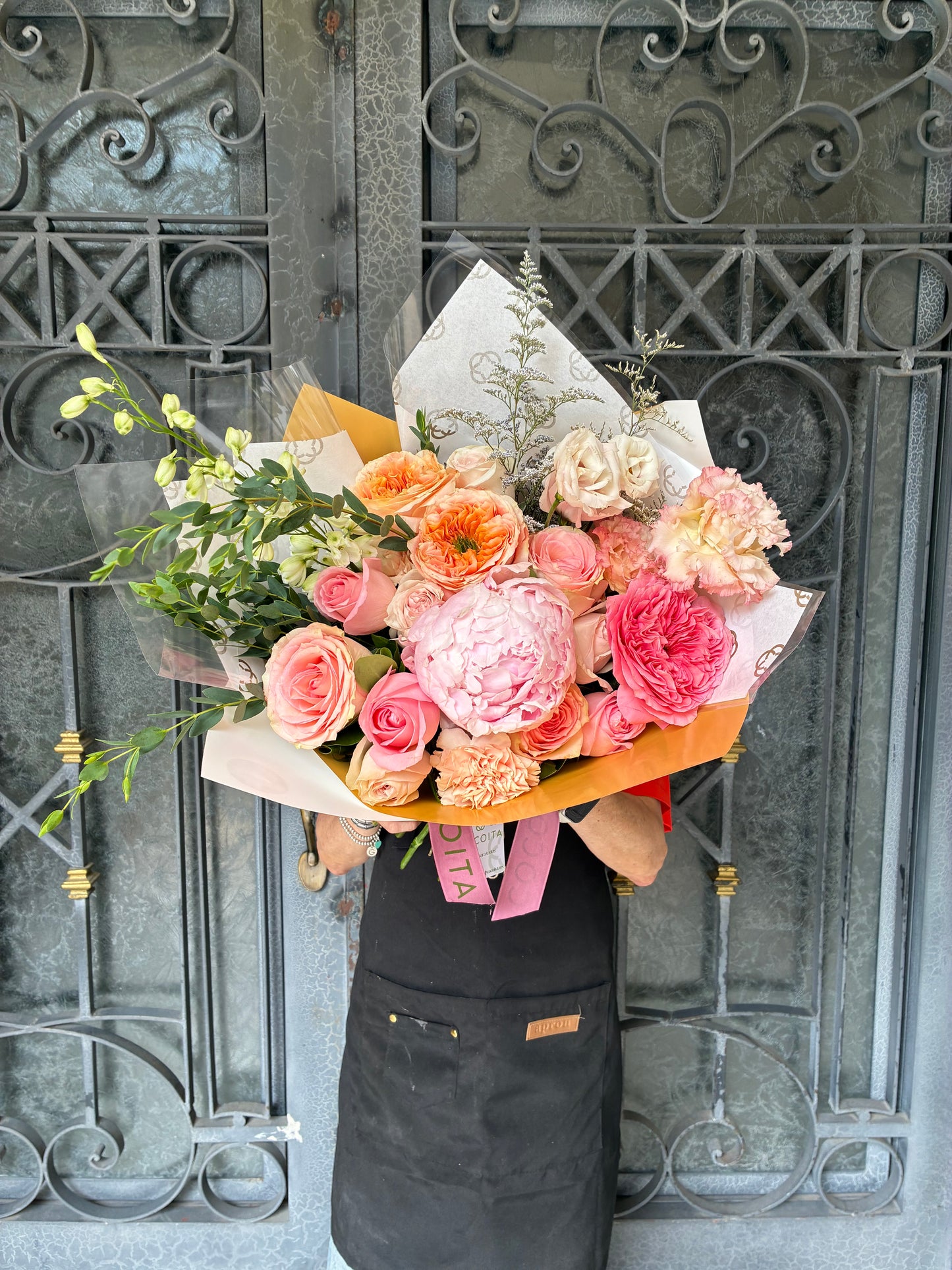 Ramo Peonia Peach Pink