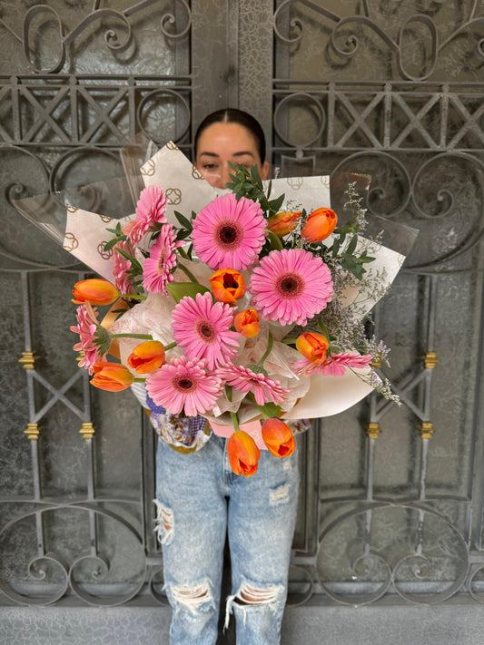 Ramo Gerbera-Tulipán
